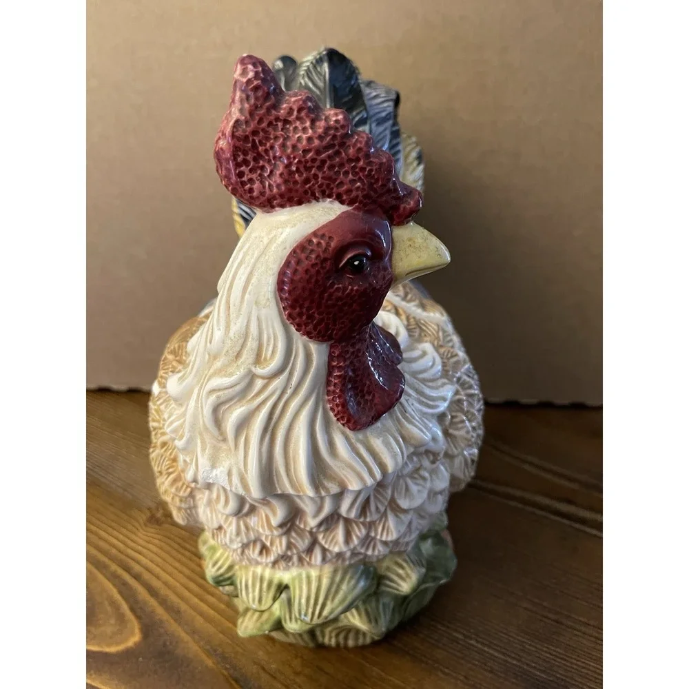 Vintage Jay Import Colorful Farm Rooster 10